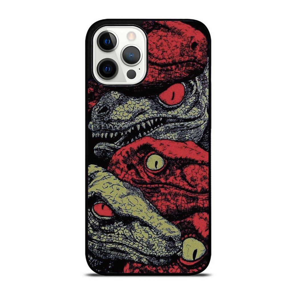Gothic Dinosaur Pattern Iphone Case